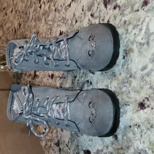 Girls Size 10 Kitty Winter Boots Wonder Nation, Great Condition, Side Zipper